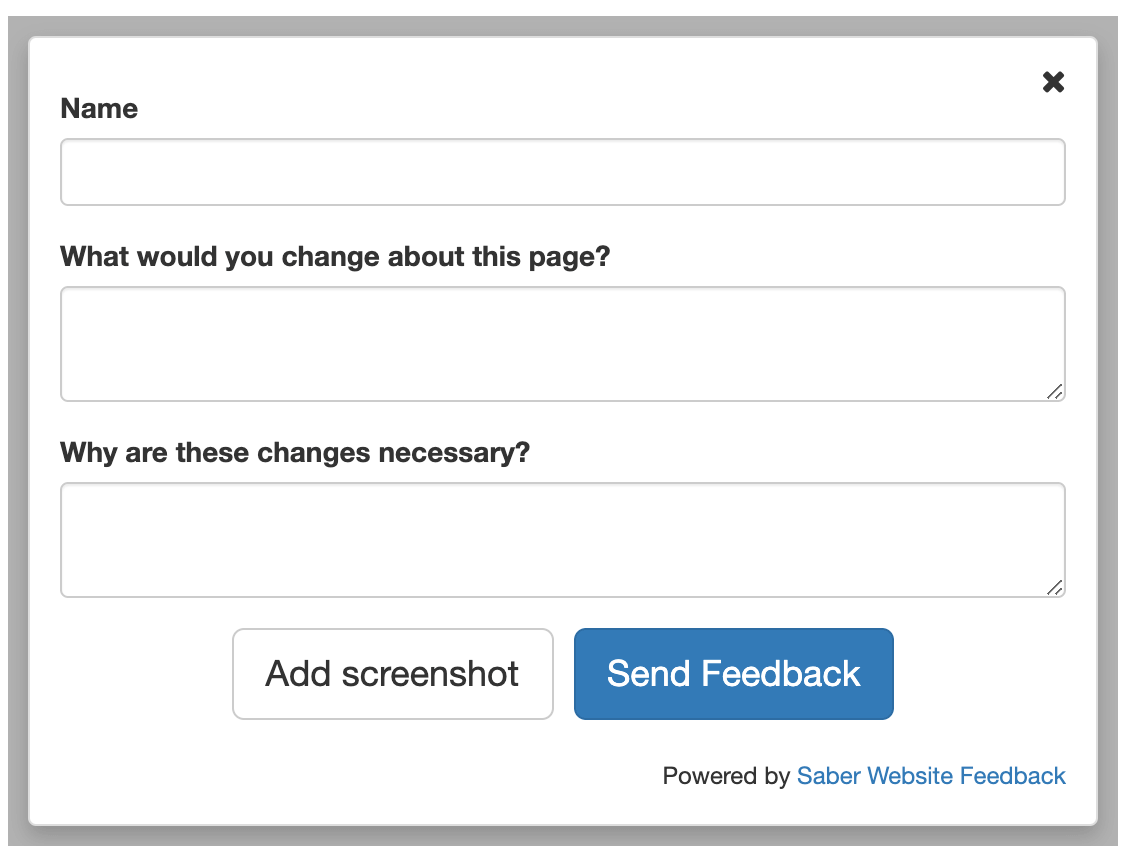 beta feedback form