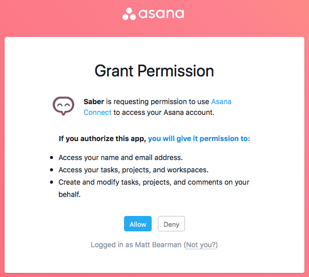 Asana Integration Stage 2