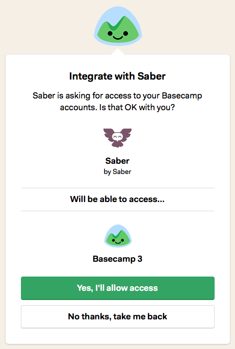 Basecamp Integration Stage 2