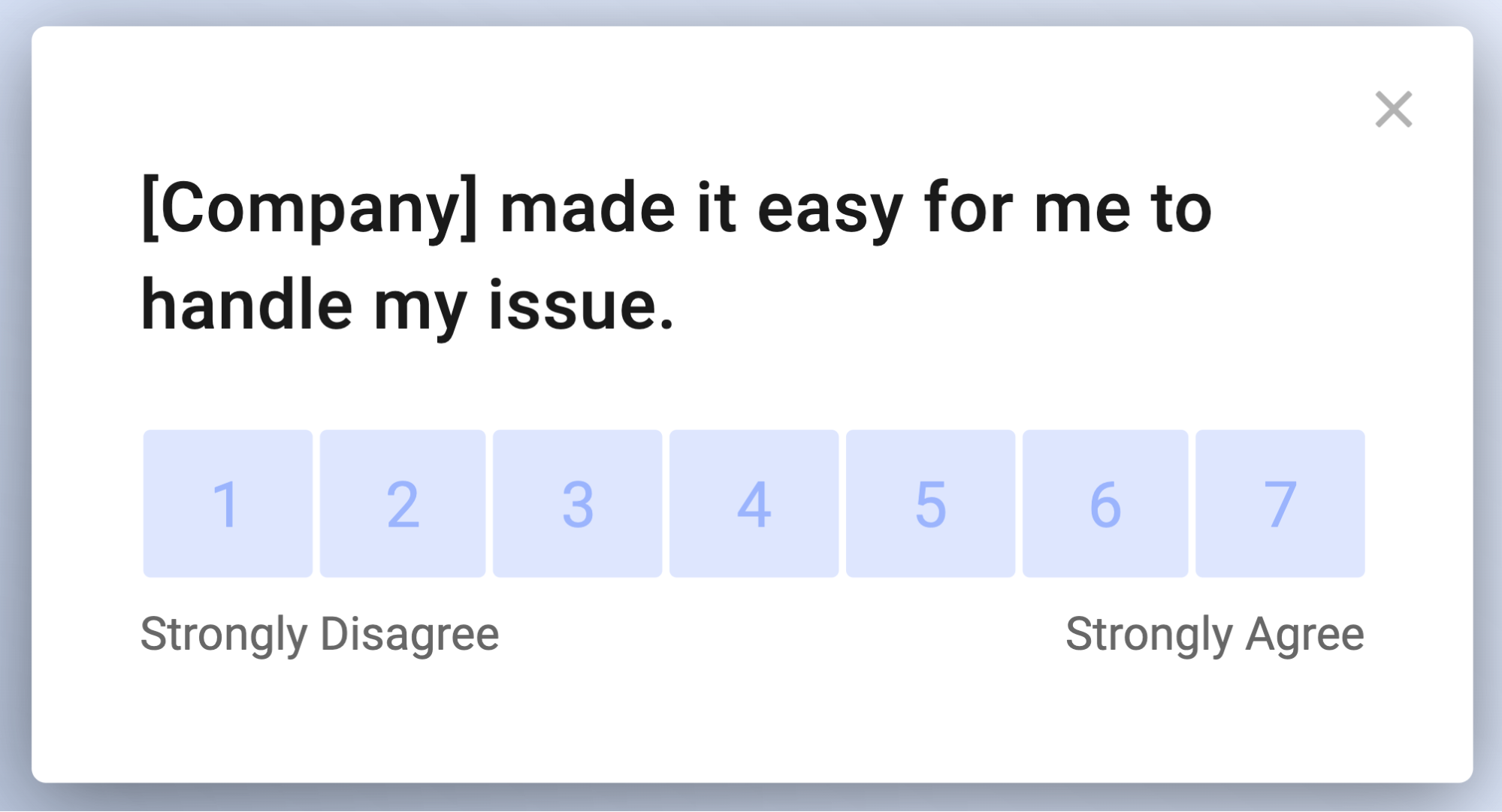 A ready to use CES feedback form template