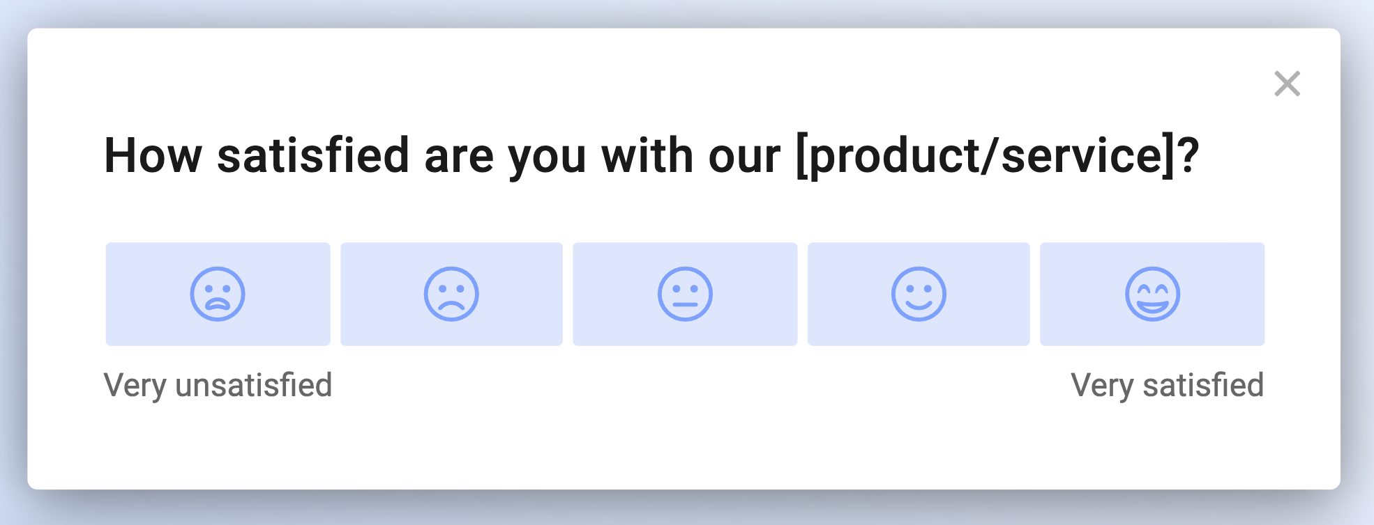 A ready to use CSAT feedback form template